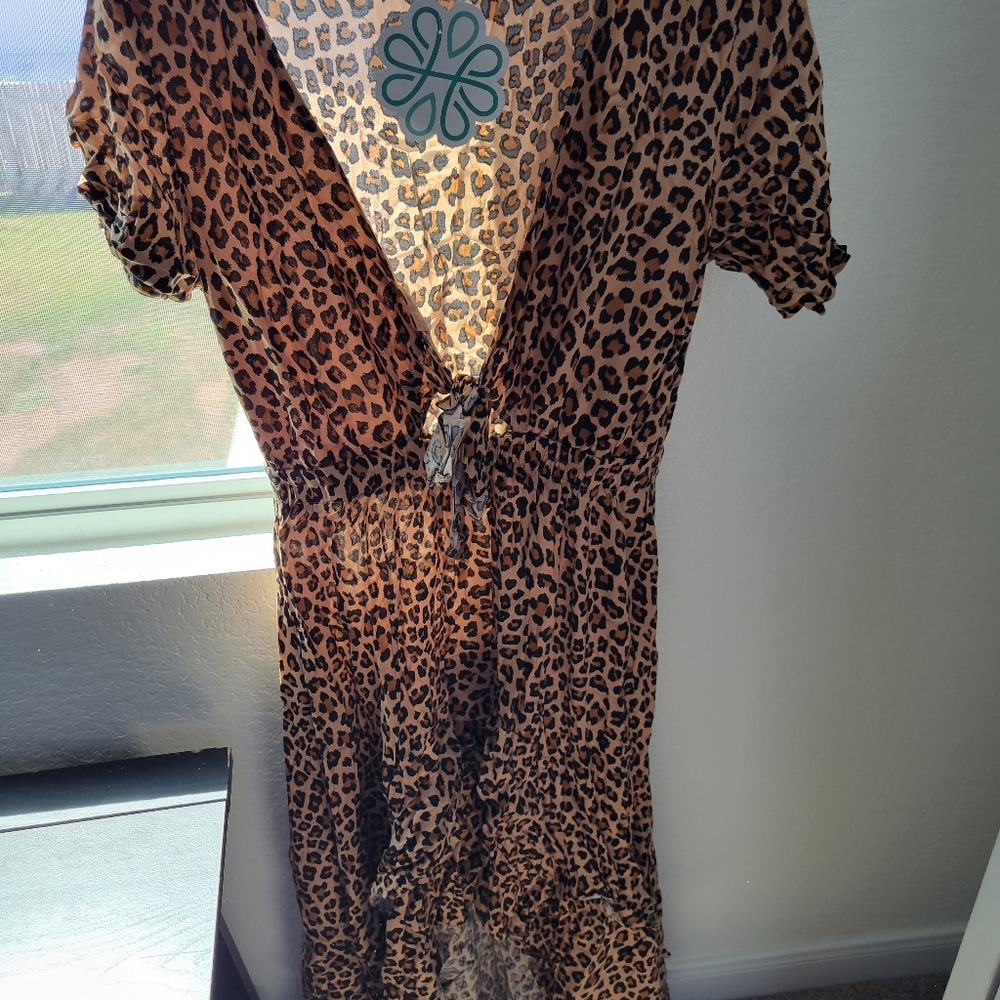 Hope's tiger printed dress